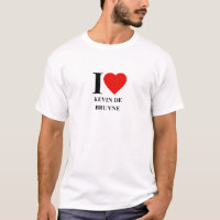 I Love Kevin De Bruyne Fan T-Shirt