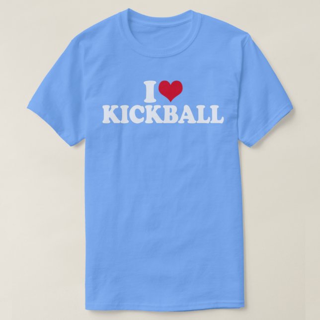 I Love Kickball T-Shirt (Design vorne)