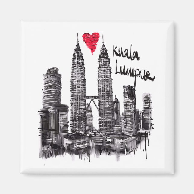 I love Kuala Lumpur Magnet (Vorne)
