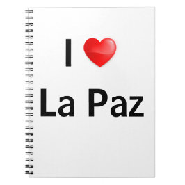 I love La Paz Notizblock