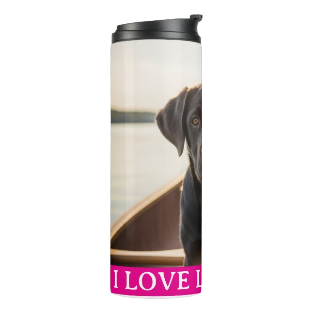 I Love Labradors Thermal Tumbler Thermosbecher (Nach links gedreht)