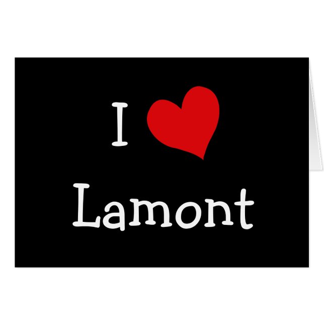 I Love Lamont (Devant horizontal)