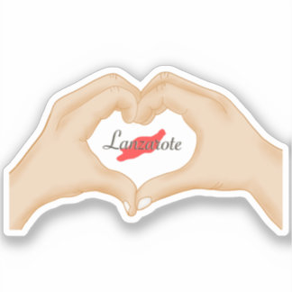 I love Lanzarote Aufkleber