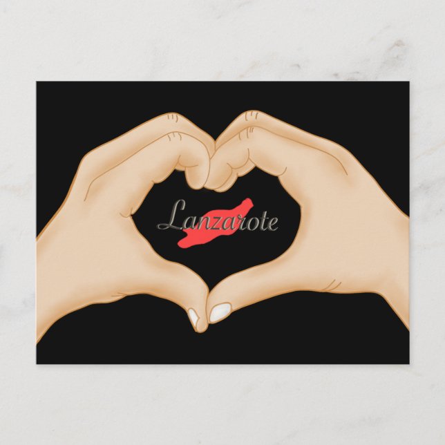 I love Lanzarote Postcard Postkarte (Vorderseite)