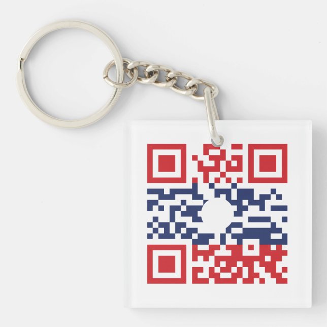 I Love Laos (Khoy Huk Lao) Drapeau QR Code | Geek  (Devant)