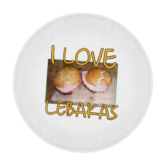 I love lebakas spruch essen schneidebrett (Vorderseite)