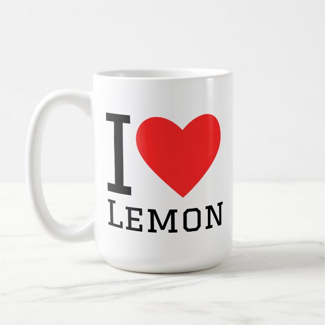 I love lemon kaffeetasse (Links)
