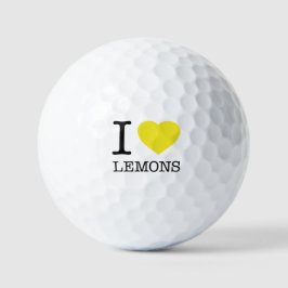 I LOVE LEMONS GOLFBALL