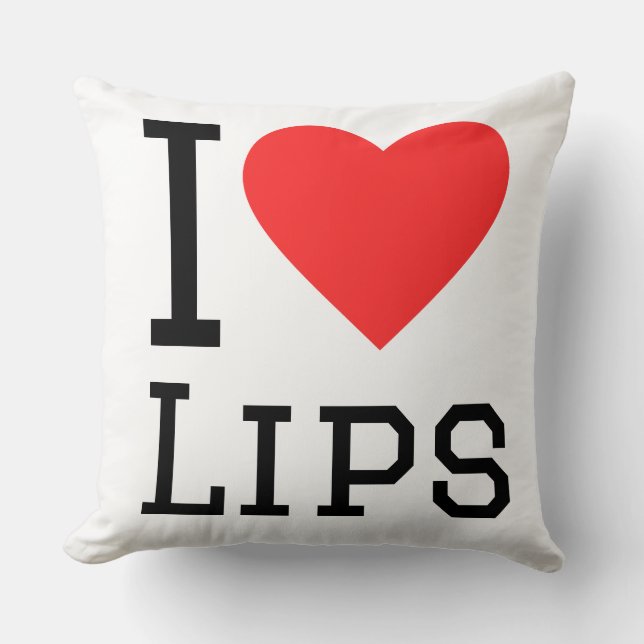I love lips kissen (Vorderseite)