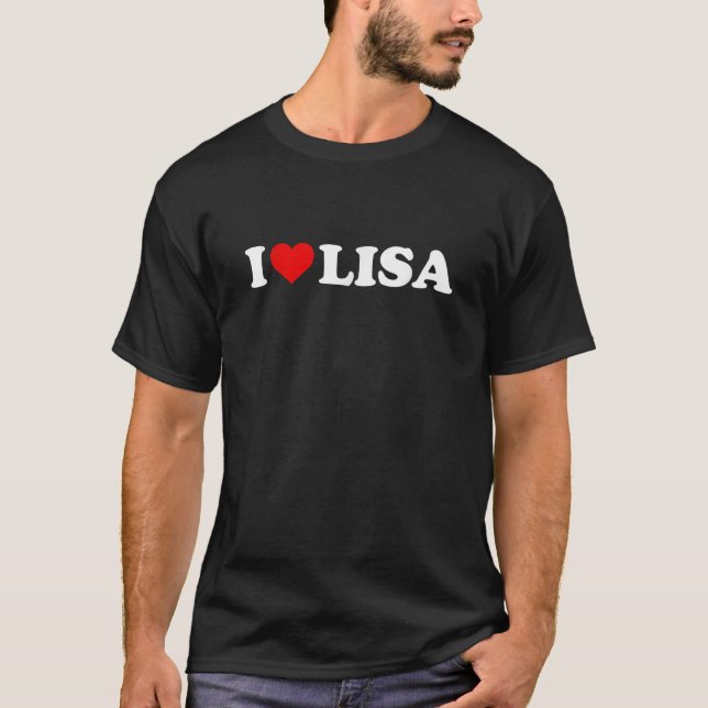 I Love Lisa Heart  T-Shirt (Vorderseite)