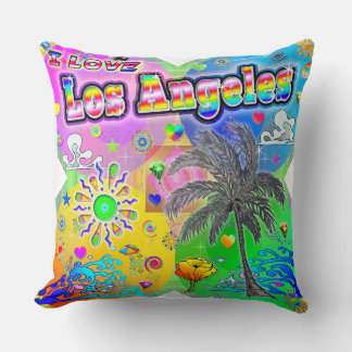 I LOVE Los Angeles Quadro Seasons Coussin