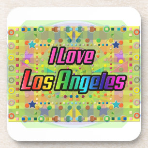 I Love Los Angeles Smile Bright Dessous de verre