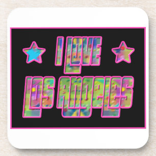 I Love Los Angeles Smile Drama Dessous de verre
