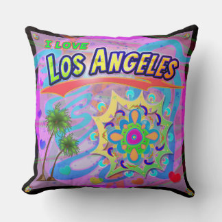 I LOVE Los Angeles VRAI Coussin de progrès