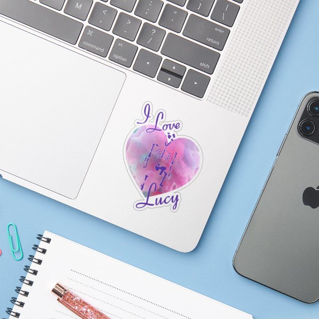 I Love Lucy Fossil Australopithecus Sticker (Ordinateur portable avec iPhone)