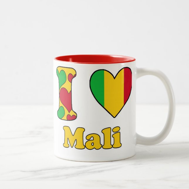 I love Mali Zweifarbige Tasse (Rechts)