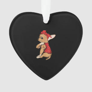 I Love Maman Tattoo Funny Chihuahua Chien portant