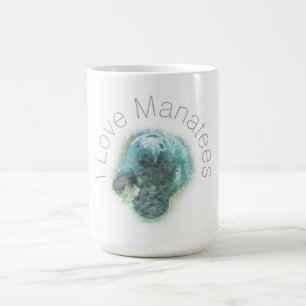 I Love Manatees Coffee Mug