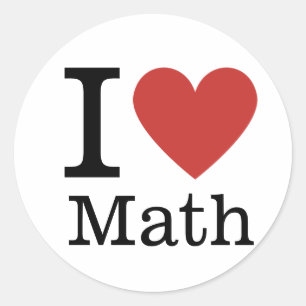 I ❤️ Love Math STICKER