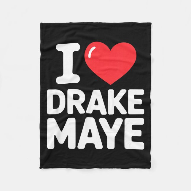 I Love Maye  Fleecedecke (Vorderseite)