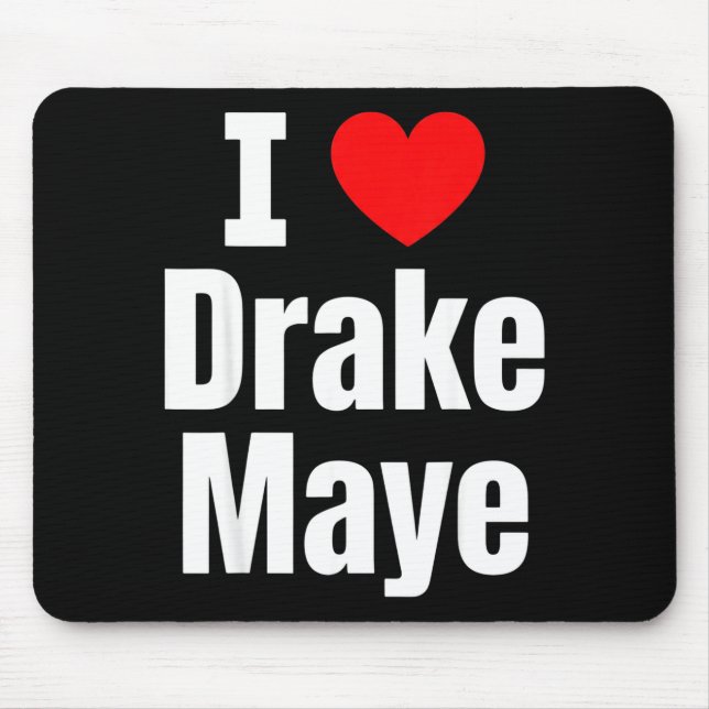 I Love Maye Football Fan  Mousepad (Vorne)