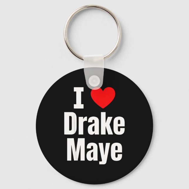 I Love Maye Football Fan  Schlüsselanhänger (Vorderseite)