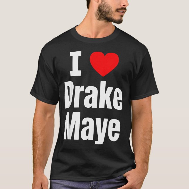 I Love Maye Football Fan  T-Shirt (Vorderseite)