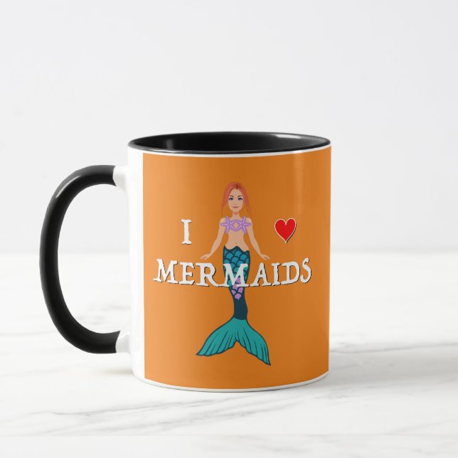 I Love Mermaids Design - Combo Mug (Gauche)