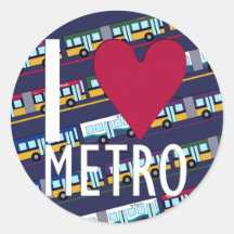 I Love Metro Sticker