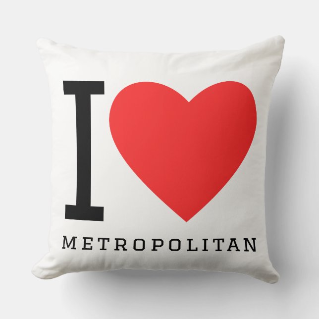 I love metropolitan kissen (Vorderseite)