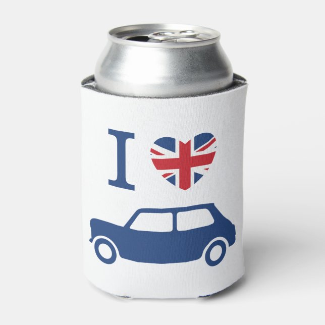 I love Mini Coopers - Blue Dosenkühler (Kanne Vorderseite)