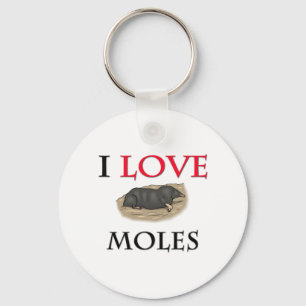 I Love Moles Schlüsselanhänger