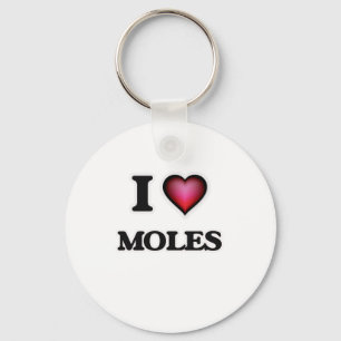 I Love Moles Schlüsselanhänger