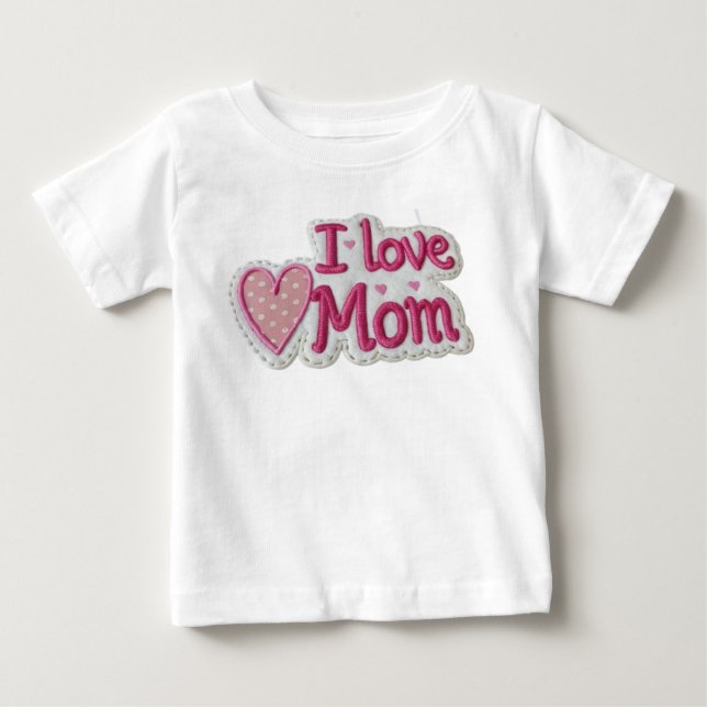 I love Mom Baby T-shirt (Vorderseite)