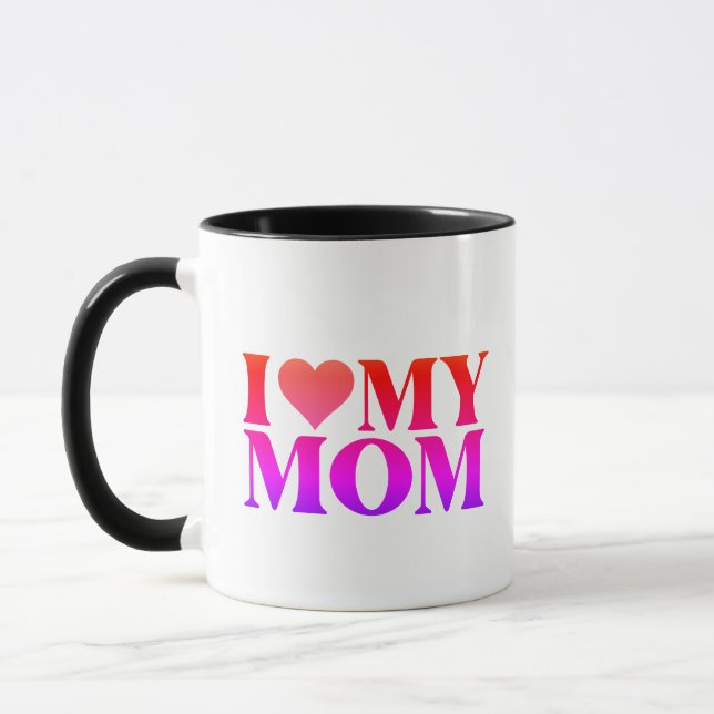 I Love Mom Mug – Sweet Gift for Mother Tasse (Links)