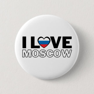 I LOVE MOSCOW - For real Muscovites! Button