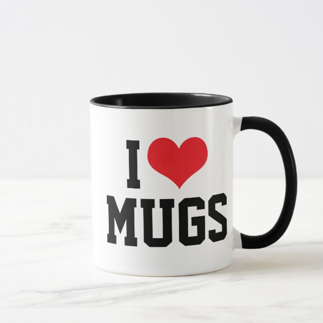 I Love Mugs - Coffee Mug Collector Cadeau (Droite)