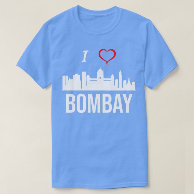 I love Mumbai or Bombay India T-Shirt (Design vorne)