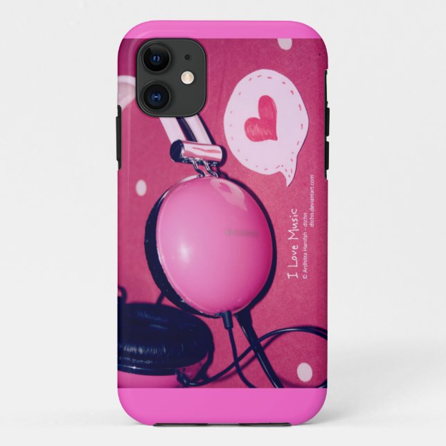 I Love Music Case-Mate iPhone Hülle (Rückseite)