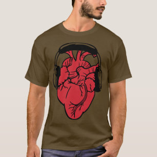 I Love Music Kopfhörer Anatomic Heart von Tobe Fon T-Shirt