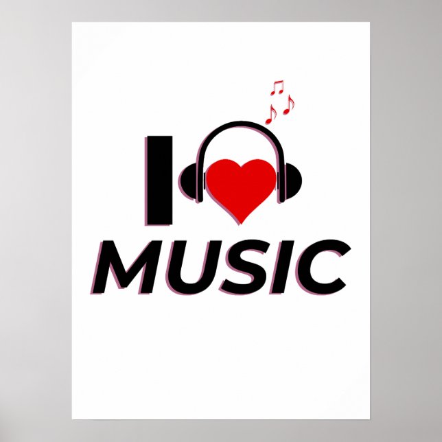 I love music Poster (Devant)