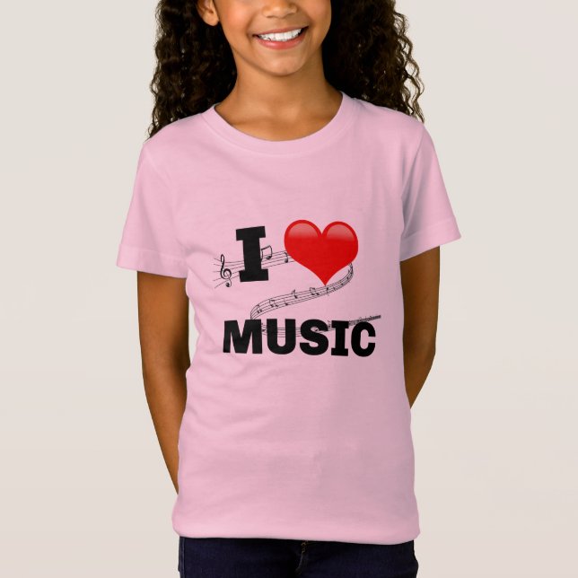 I Love Music T-Shirt (Devant)