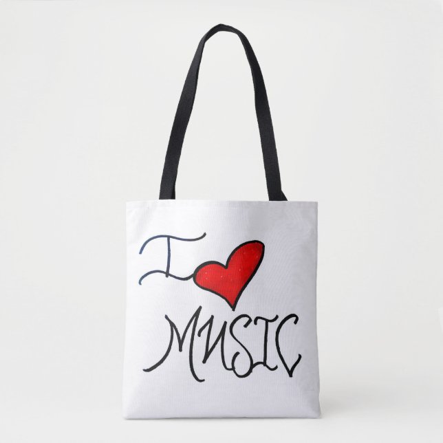 I Love Music Tasche (Vorderseite)