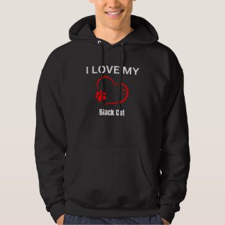 I love my black cat breed cat Cat Hoodie