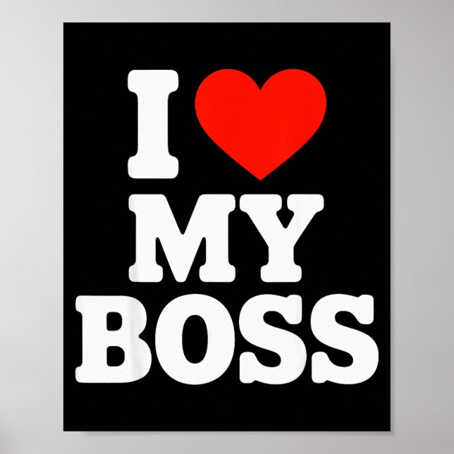 I Love My Boss  Poster (Vorne)