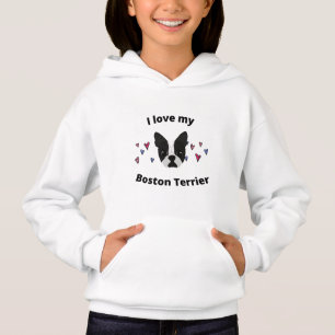 "I Love My Boston Terrier's pull sweat - shirt à c