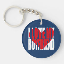 I Love My Boyfriend Heart Photo personnalisée