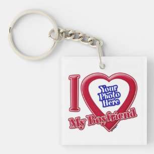 I Love My Boyfriend Photo Red Heart