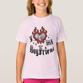 I Love My Boyfriend - Red - DingusDesign  T-Shirt