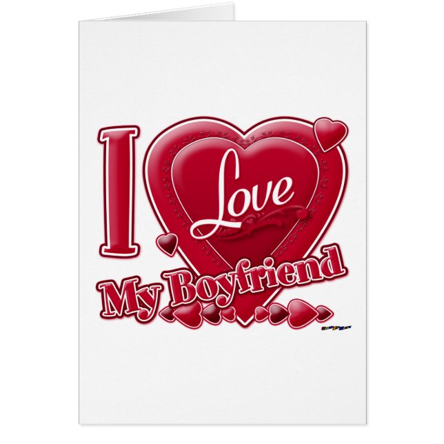 I Love My Boyfriend rouge - coeur (Devant)